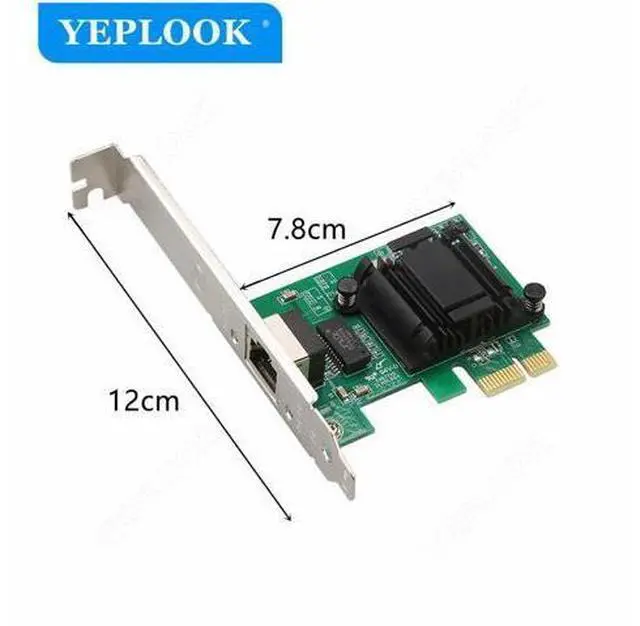 Alt view image 5 of 7 - PCIe x1 10/100/1000Mbps 1 Gigabit RJ45 Network Card Server Controller Adapter Chipset Intel 82574 NIC PCI Express Interface Card