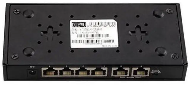 Alt view image 5 of 7 - 4+2 Port POE switch 10/100Mbps Full/Half Duplex VLAN Network Ethernet Switch af/at for IP POE CCTV Camera