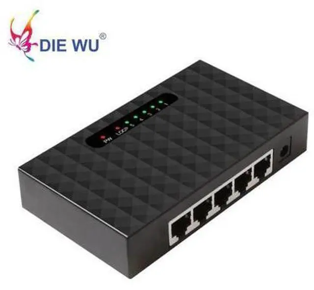 Alt view image 2 of 5 - 5 Port Gigabit Switch Fast Network Switch LAN Hub with Loop warning 10/100/1000Mpbs