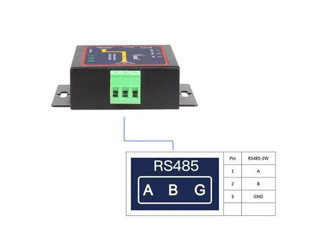 Alt view image 2 of 7 - Industrial Serial Device Server RS485 to Ethernet TCP/IP LAN Converter