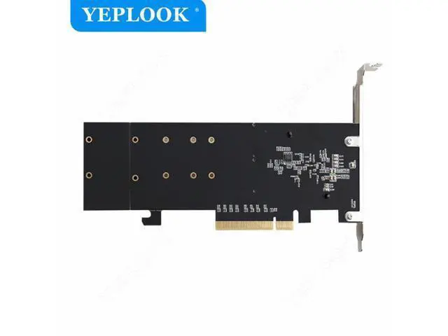 Alt view image 6 of 7 - PCIe 3.1 X8 to 2 Port M.2 2Gbps for NVME M Key 2230 2242 2260 2280 22110 SSD Adapter Converter Expansion Riser Card ASM1812 Chip