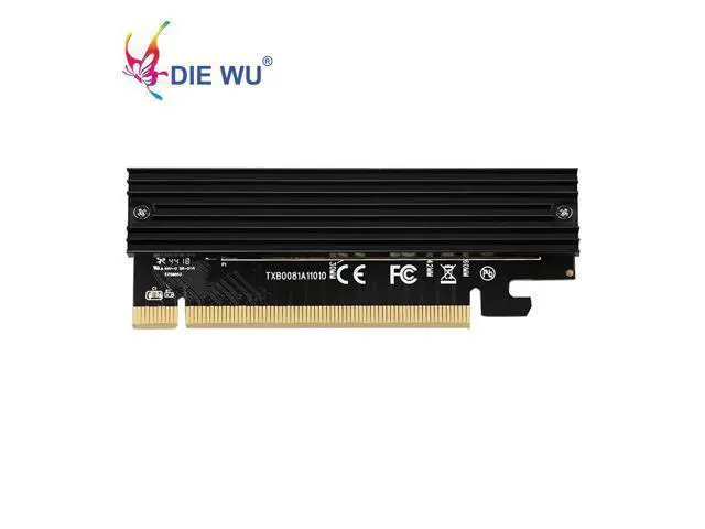 Alt view image 2 of 7 - PCIE X16 to M.2 M Key NVMe SSD Ethernet Adapter M-Key Interface Expansion Card High speed