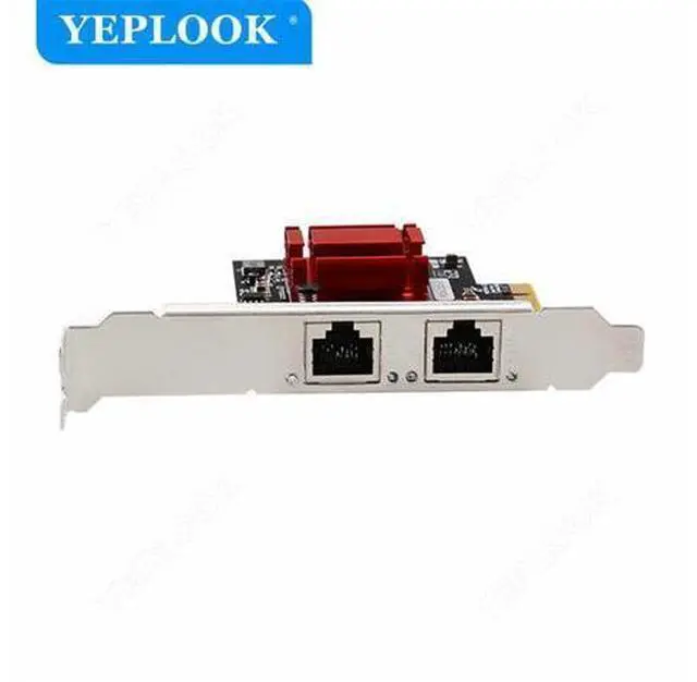 Alt view image 3 of 7 - PCIe x1 Dual RJ45 Gigabit Network Card 10/100/1000Mbps Wired Ethernet Lan Adapter Chipset Intel 82575/82576 for Desktop Server