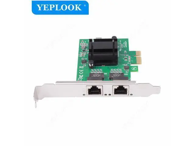 Alt view image 4 of 7 - PCIe 1x 2.5G 10/100/1000Mbps Gigabit Dual Port RJ45 Network Lan Card Ethernet Controller Intel 82571 Chipset for Desktop Server