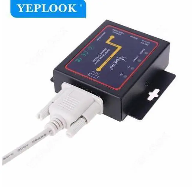 Alt view image 6 of 7 - Ethernet RJ45 to RS232 DB9 Serial Port Device Server Converter Industrial Ethernet LAN Adapter Support TCP/RTU/UDP Modes