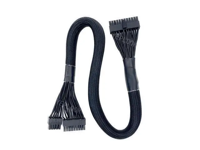 Alt view image 2 of 7 - 10pin+18Pin to 24Pin 20+4Pin Power Supply Cable Sleeved For Corsair AX760 AX860 AX Series Modular PSU 60CM 18AWG