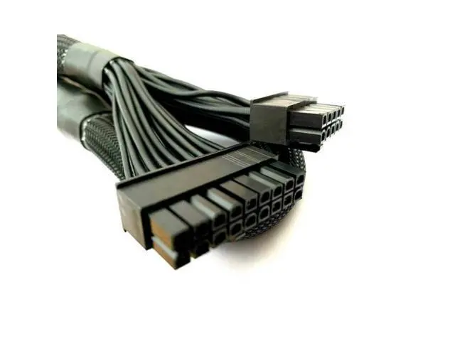 Alt view image 3 of 7 - 10pin+18Pin to 24Pin 20+4Pin Power Supply Cable Sleeved For Corsair AX760 AX860 AX Series Modular PSU 60CM 18AWG
