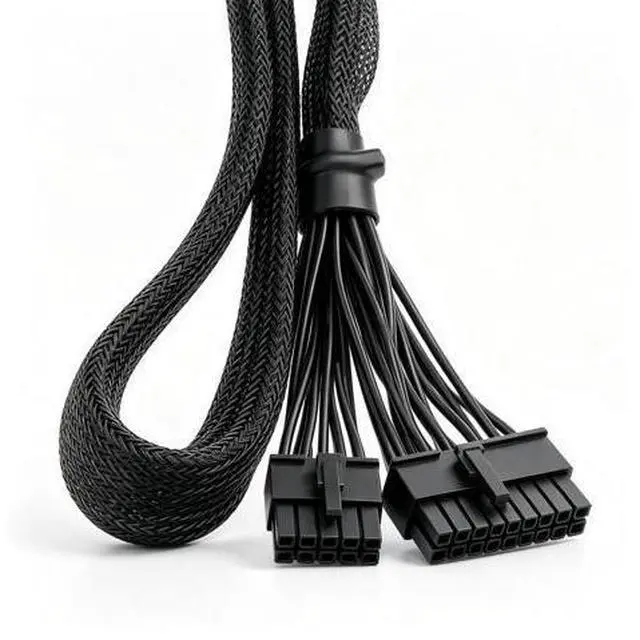 Alt view image 4 of 6 - 18+10Pin to 24Pin ATX Main Motherboard Power Cable for Corsair Type 4 HX-i Platinum (2022) PSUs, for HX1500i, HX1200i, HX1000i Modular Powers PSUs, 18AWG Sleeved Net 60CM/23.62 inch/1.97ft.