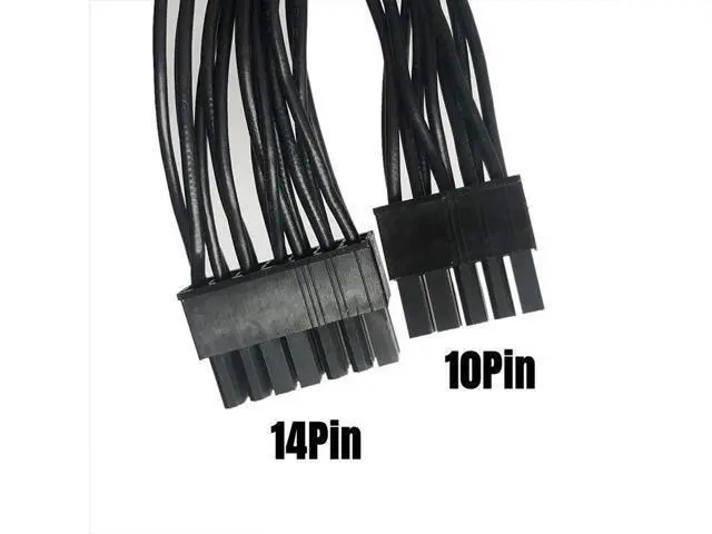 Alt view image 3 of 6 - 14+10Pin to 20+4Pin 24Pin ATX Main Motherboard Power Cable for CORSAIR HX750i, HX850i, HX1000i, HX1200i HXi Type 3 Modular Power Supply Unit PSU, 18AWG 60CM