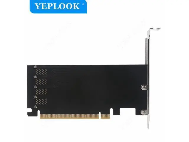 Alt view image 3 of 7 - PCIe 3.0 16X to 4 Ports U.2 SFF-8643 Adapter Card for NVMe 2.5 Inch NVMe SSD Converter Hard Disk for Desktop PC Driver Free