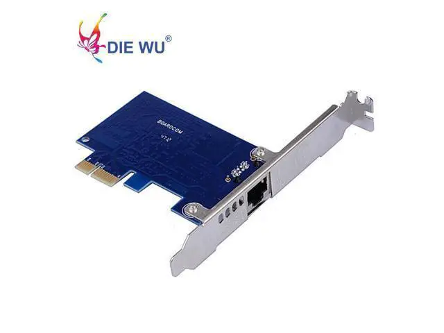 Alt view image 3 of 5 - Network card with Boardcom BCM5721 chip PCI-E Desktop 1 Gigabit Ethernet Network Card Adapters Slot RJ45 NIC