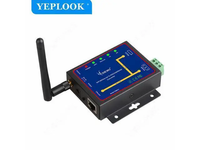Alt view image 2 of 7 - WiFi RJ45 Ethernet to RS232 RS485 Serial Server Converter 2.4GHz Support WatchDog Modbus Gateway TCP/UDP/HTTP IP P2P Chipset MTK