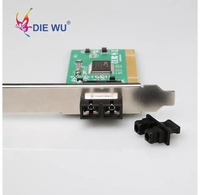 Alt view image 3 of 5 - PCI SFP NIC Fiber Network Card Megabit 10/100Mbps PCI with ICplus100A Ethernet Controller