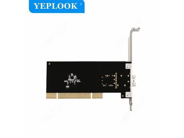 Alt view image 2 of 7 - PCI Gigabit Fiber Network Card 10/100/1000Mbps SFP Port Lan Card Chipset Intel RC82545 for Computer PC Desktop Server TXA087