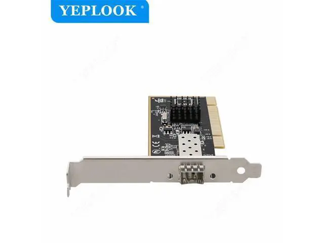 Alt view image 4 of 7 - PCI Gigabit Fiber Network Card 10/100/1000Mbps SFP Port Lan Card Chipset Intel RC82545 for Computer PC Desktop Server TXA087