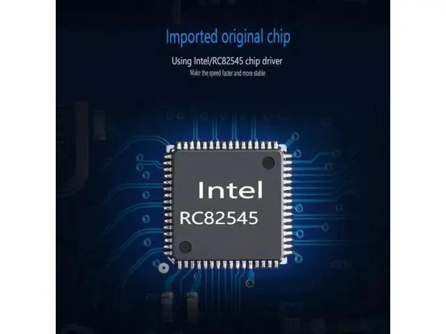 Alt view image 5 of 7 - PCI Gigabit Fiber Network Card 10/100/1000Mbps SFP Port Lan Card Chipset Intel RC82545 for Computer PC Desktop Server TXA087