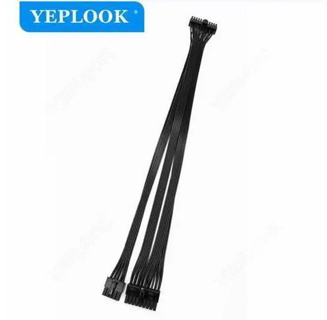 Alt view image 3 of 7 - 10Pin+18Pin to 24Pin 20+4Pin Power Supply Cable Flat For CoolerMaster MWE V2 Gold Fully Modular 550W 650W 750W 850W 1050W 1250W