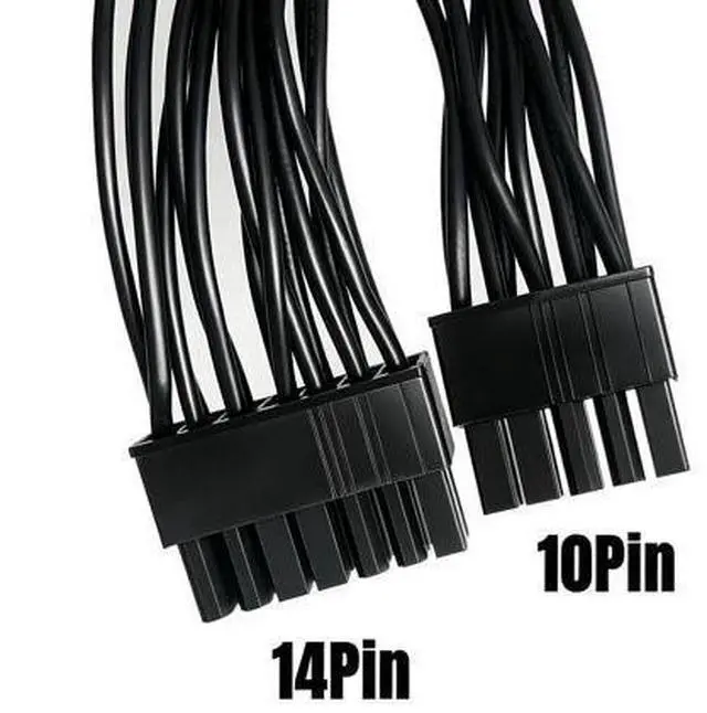 Alt view image 4 of 6 - 14+10Pin to 24Pin ATX for Corsair AX-i PSUs, Motherboard Main Power Cable for Corsair AX1500i, AX1200i, AX860i, AX760i Type 3 Modular Powers PSUs, 18AWG Sleeved Net 60CM / 23.62 inch / 1.97ft.