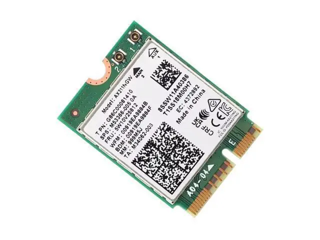 Alt view image 7 of 7 - WiFi 6E AX211NGW Tri-Band 2.4G/5G/6Ghz Wireless Network Wifi Card Adapter for Bluetooth 5.2 AX211 M.2 KeyE CNVio Windows11 with 1x Antenna & 1x Cable