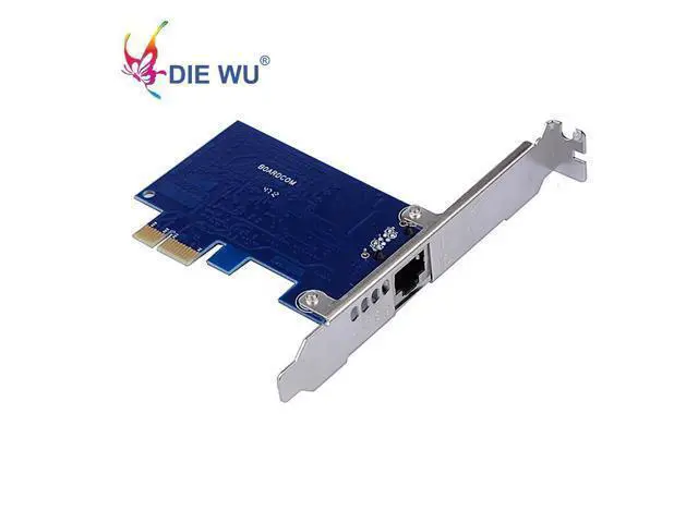 Alt view image 3 of 7 - PCI Express Gigabit Ethernet Network Card Adapters Slot RJ45 NIC with Boardcom BCM5751 10/100/1000M Blue PCB