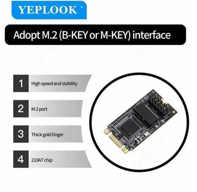 Alt view image 3 of 7 - M.2 to PCIe Gigabit Network Card 1xRJ45 10/100/1000Mbps Fast Ethernet Lan Card Intel 210AT Chipset for Desktop Computer TXA098