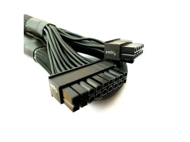 Alt view image 5 of 7 - 18+10Pin to 24Pin Sleeved Net, ATX Main Motherboard Power Cable for CORSAIR HX750, HX850, HX1000, HX1200 PLATINUM Type 4 Modular