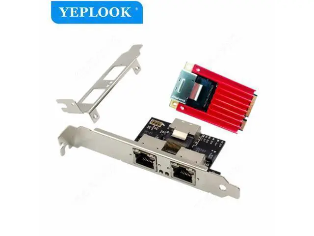 Alt view image 2 of 7 - MINI PCIE 1G LAN Card Dual Port RJ45 Industrial Server 10/100/1000Mbps Gigabit Ethernet Adapter Network Card Chipset Intel I350