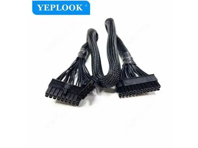 Alt view image 2 of 6 - 10Pin+18Pin to 24Pin 20+4Pin Main Power Supply Cable Sleeved For Cooler Master V550 V650 V750 V850 Gold V Series Fully Modular