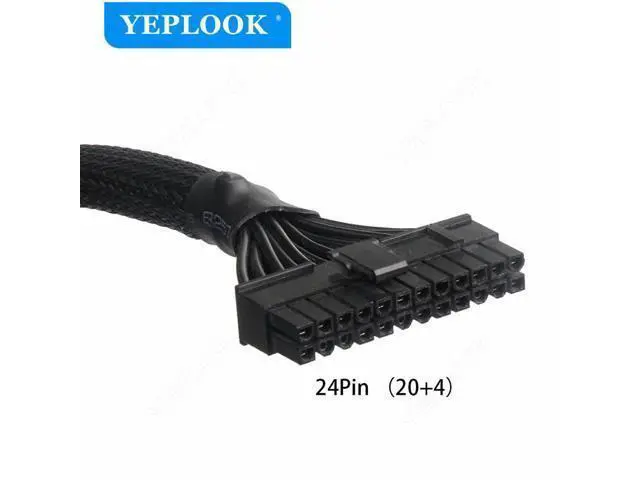Alt view image 5 of 6 - 10Pin+18Pin to 24Pin 20+4Pin Main Power Supply Cable Sleeved For Cooler Master V550 V650 V750 V850 Gold V Series Fully Modular