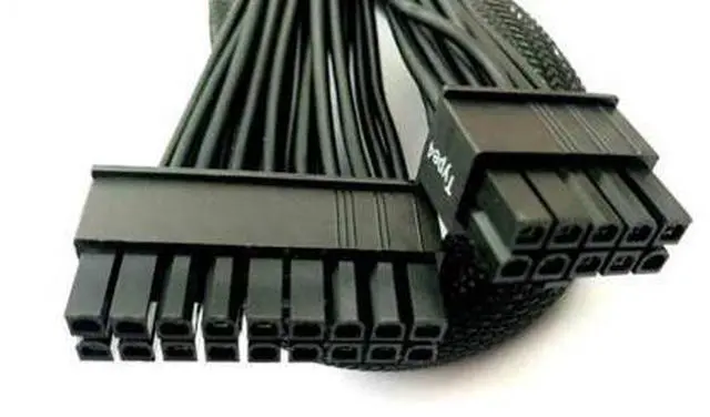 Alt view image 7 of 7 - 18+10Pin to 24Pin ATX Main Motherboard Power Cable for Corsair Type 4 Modular Powers, for RM-x, RM-i, RM-e, RM, HX Platinum Modular Power, Sleeved Net 60CM