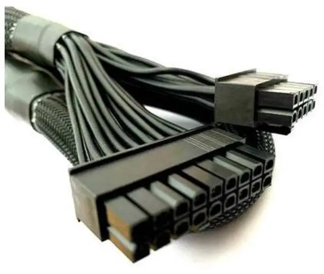 Alt view image 6 of 7 - 18+10Pin to 24Pin ATX Main Motherboard Power Cable for Corsair Type 4 Modular Powers, for RM-x, RM-i, RM-e, RM, HX Platinum Modular Power, Sleeved Net 60CM