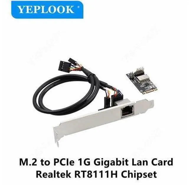 Main image of M.2 to PCIe 1G Lan Card Gigabit Network Card 10/100/1000Mbps RJ45 Fast Ethernet Realtek RT8111H Chipset for Desktop PC TXA082