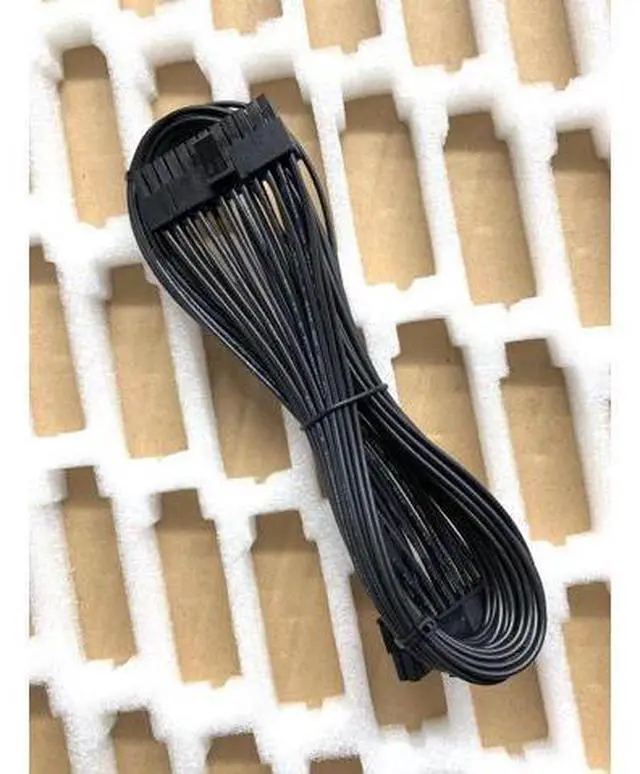 Alt view image 6 of 7 - 10Pin+18Pin to 24Pin 20+4Pin Main Power Supply Cable Flat For CoolerMaster V Series Gold Fully Modular V550 V650 V750 V850 V1000