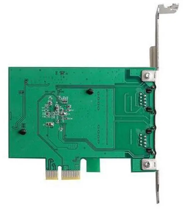 Alt view image 5 of 7 - PCIe x1 Dual RJ45 Gigabit Network Card 10/100/1000Mbps Ethernet Lan Wired Adapter ROS Chipset Intel 82571 for Desktop Server