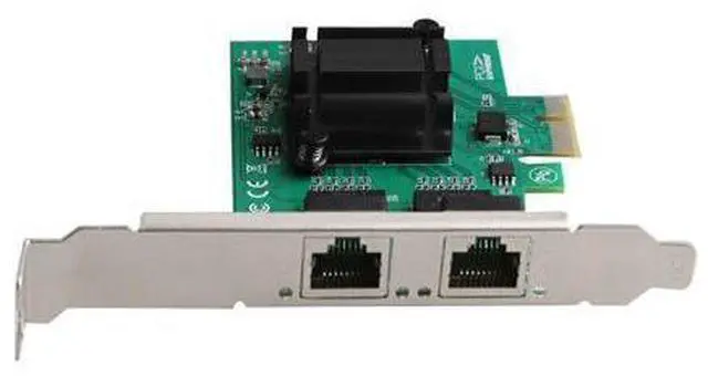 Alt view image 4 of 7 - PCIe x1 Dual RJ45 Gigabit Network Card 10/100/1000Mbps Ethernet Lan Wired Adapter ROS Chipset Intel 82571 for Desktop Server