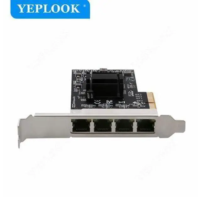 Alt view image 4 of 7 - PCIe X4 4 Ports RJ45 10/100/1000Mbps/2.5G Network Card Gigabit Ethernet Card Chipset RTL8125BG For Server Desktop Computer