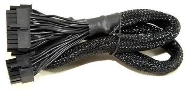 Alt view image 5 of 7 - 24Pin ATX Main Power Supply Cable 18+10Pin to 20+4Pin for SEASONIC FOCUS PLUS Platinum PX Series Modular Power, Sleeved Net 60CM/23.62inch 18AWG