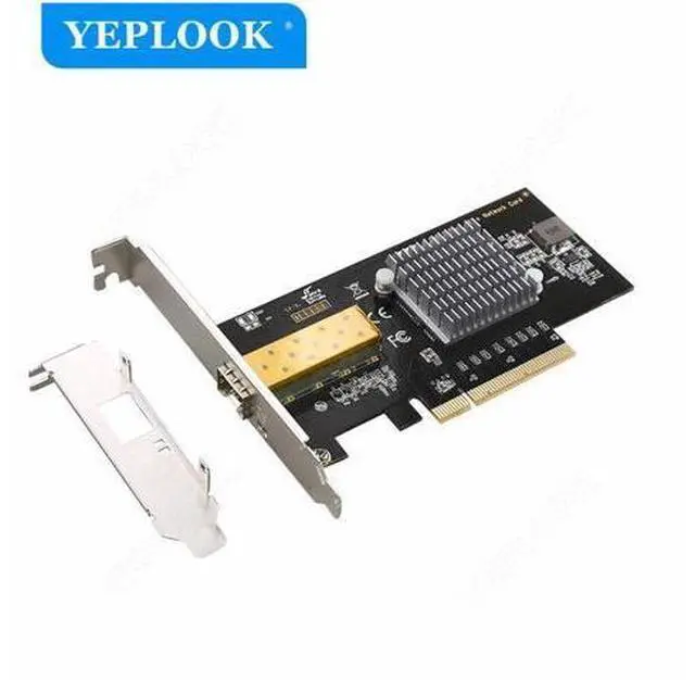 Main image of PCIe 2.0 8X 10Gbps 10000Mbps 10 Gigabit Fiber Network Adapter Lan Card SFP+ Module Intel 82599 Chipset for Server Workstation