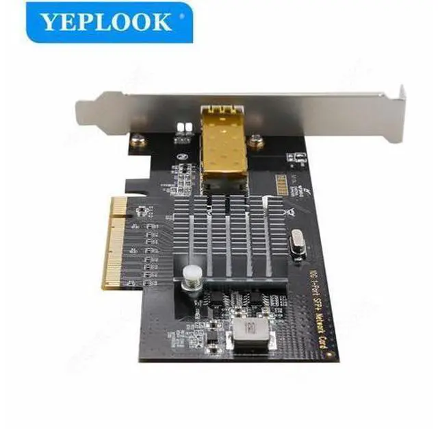 Alt view image 4 of 7 - PCIe 2.0 8X 10Gbps 10000Mbps 10 Gigabit Fiber Network Adapter Lan Card SFP+ Module Intel 82599 Chipset for Server Workstation