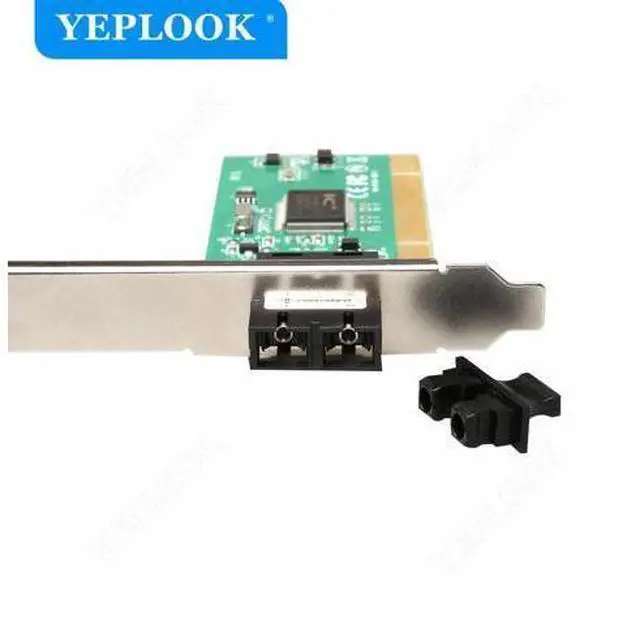 Alt view image 3 of 6 - PCI 10/100Mbps Fiber Lan Card Single Port RJ45 Chipset ICplus100A Ethernet Controller WOL Support PXE for Computer Desktop