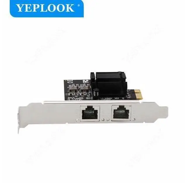 Alt view image 4 of 7 - PCIe 1X 2.5G 2500Mbps Gigabit Ethernet Network Card 2 Port Electrical Interface For Computer Server Dual Chipset RT8125B+ASM1806