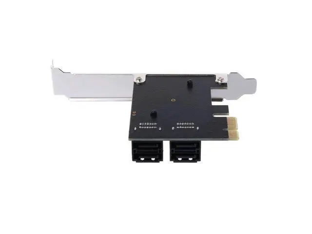Alt view image 5 of 7 - PCI-E x1 to 4 Ports SATA3.0 6G High Speed Expansion SATA Controller Card Mining Card Miner Adapter Card SSD IPFS Mining Adapter Card Marvell 88SE9215 With High/Low Profile Bracket
