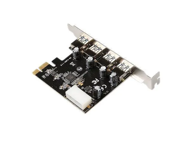 Alt view image 4 of 5 - 4 port USB 3.0 PCI-e Expansion Card PCI express USB 3.0 hub adapter 4-port USB3.0 controller USB 3 0 PCI e PCIe express 1x