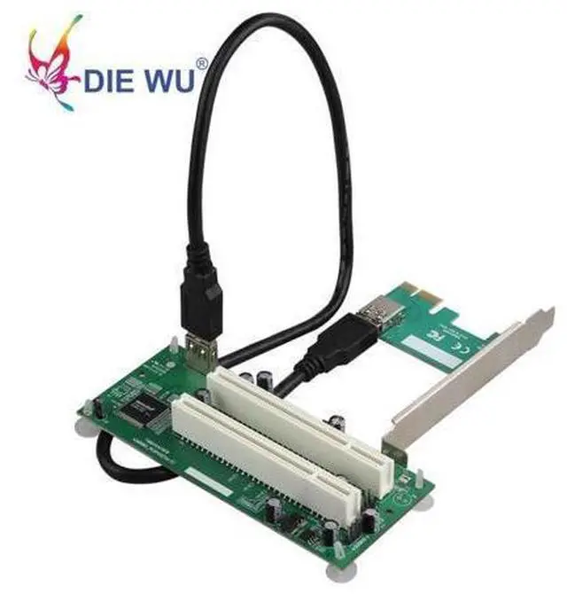 Main image of PCI-Express to PCI Adapter Card PCIe to Dual Pci Slot Expansion Card USB 3.0 Add on Cards Converter TXB024