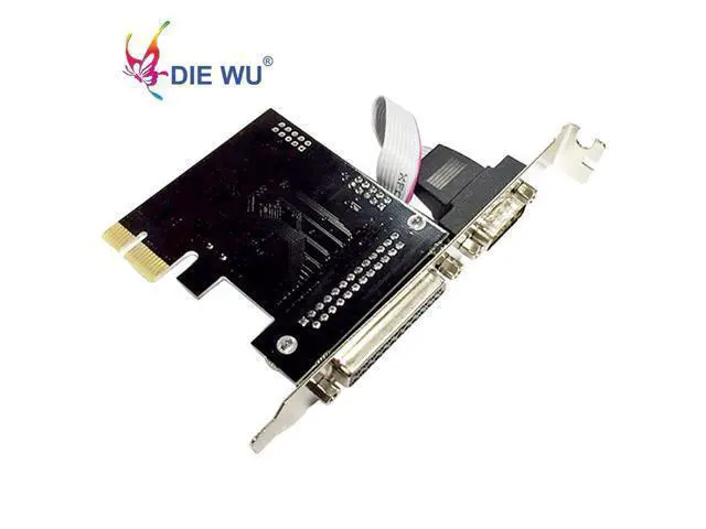Alt view image 2 of 7 - PCI Express single Serial single Parallel Port Expansion Card I/O card PCIe riser card TXB069