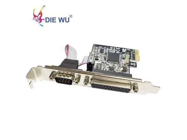 Alt view image 4 of 7 - PCI Express single Serial single Parallel Port Expansion Card I/O card PCIe riser card TXB069