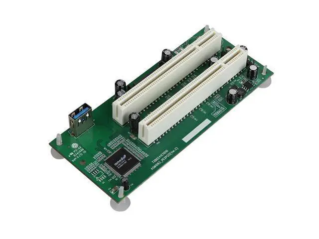 Alt view image 4 of 5 - PCIe to Dual PCI Adapter Card PCI Express to PCI USB 3.0 Add on Cards Converter