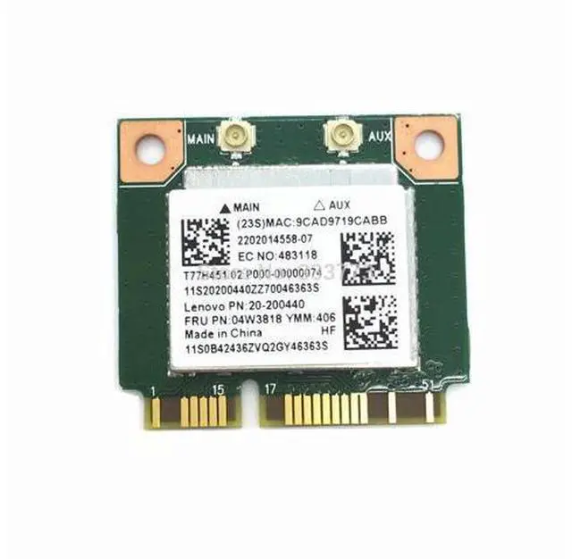 Main image of Realtek RTL8723BE Mini PCI-E Wifi Bluetooth 4.0 wireless card for E440 E540 S440 S540 FRU:04W3818