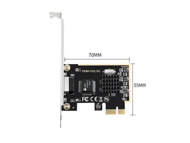 Alt view image 5 of 7 - NEW PCIe 2.5G Network Lan Card 100/1000M/2.5G RJ45 Network adapter