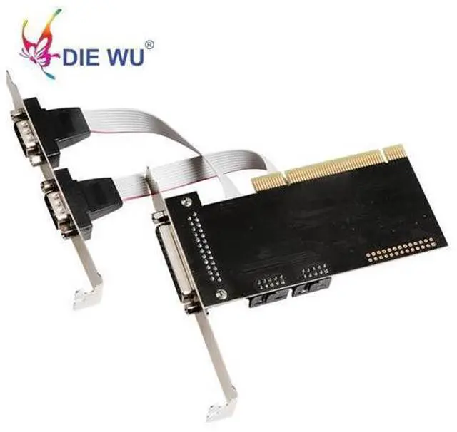 Main image of PCI to 2 port Serial 1 port parallel Riser Card ADD ON CARD RS-232 RS232 with ASIX/AX9865 chip